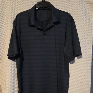 Navy Striped Polo Shirt